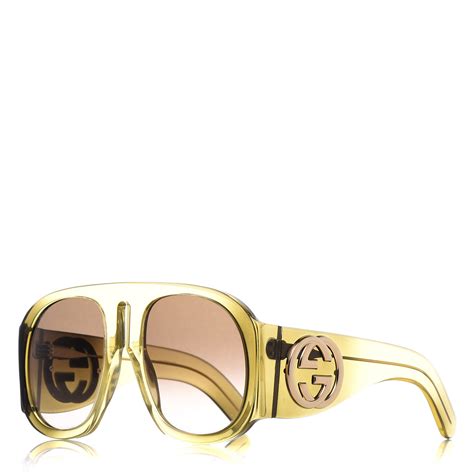 gucci sunglasses too big|Gucci oversized sunglasses 2020.